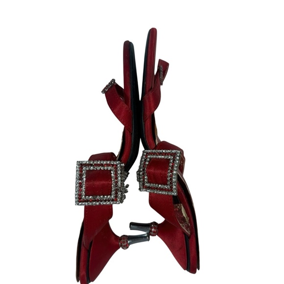 Dior Red Women's Heels with Strap - Picture 9 of 11